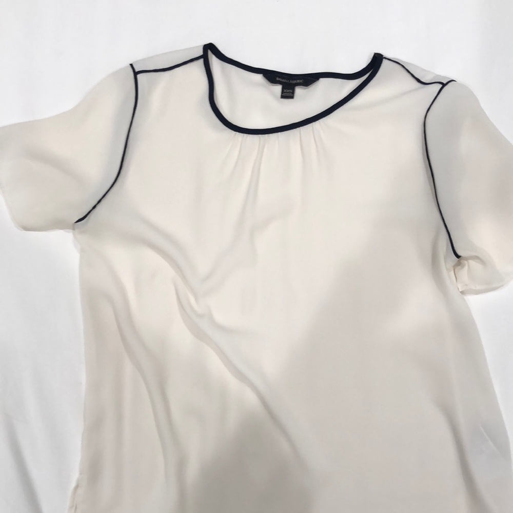 Banana Republic ivory short sleeve top